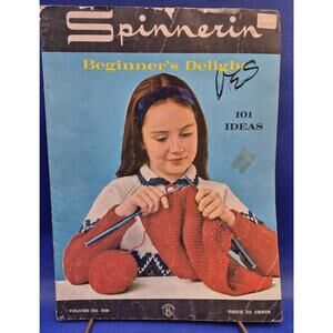 Vintage 1961 SPINNERIN Magazine Volume 308 Knitting Beginners Delight